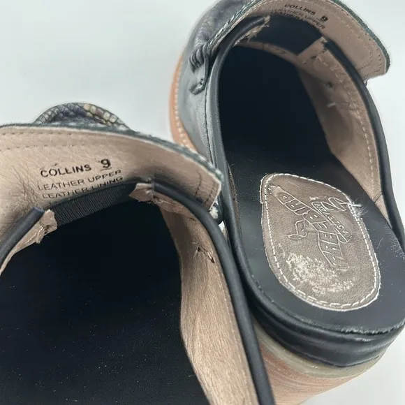 Freebird by Steven Shoes Collins Leather Mules 9