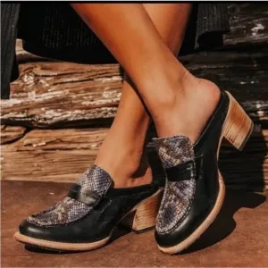 Freebird by Steven Shoes Collins Leather Mules 9