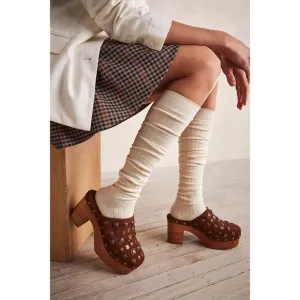 Free People Claudia Leather Clogs Sandals $168