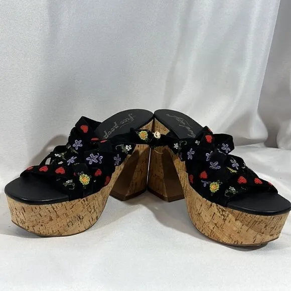 FREE PEOPLE LISBON PLATFORM MULES SIZE 39 NWT