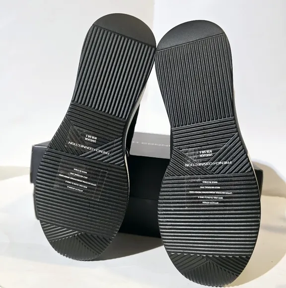 French Connection women's starr wedge sneaker  Black color size 7.5. New with b