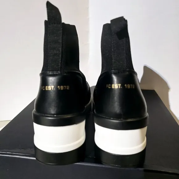 French Connection women's starr wedge sneaker  Black color size 8. New with box