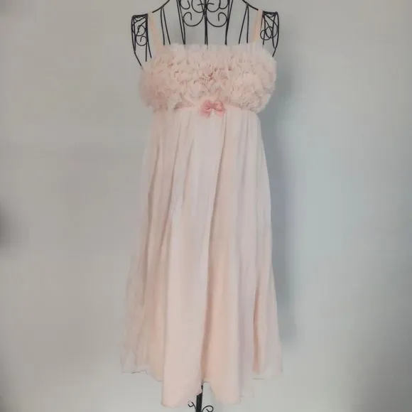 Frilly Japanese Bloomer Pink Coquette Slip