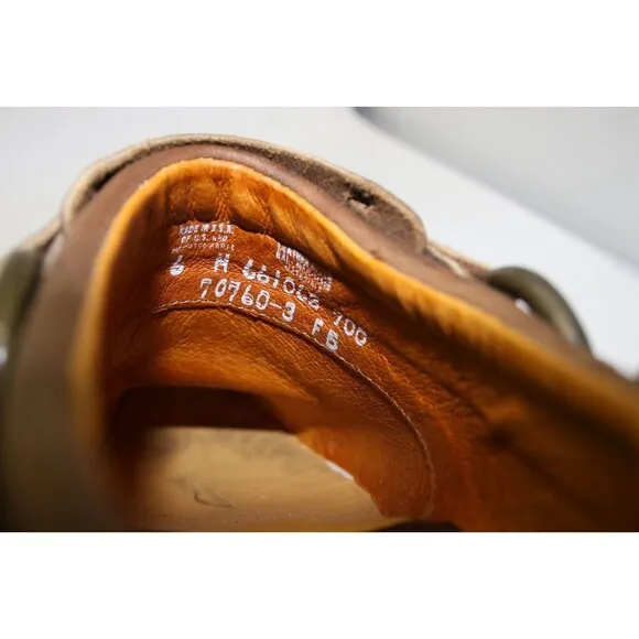 Frye Belted Harness Mules‎ Clogs Boot Style Women Sz 6 M Brown Leather 70760-3
