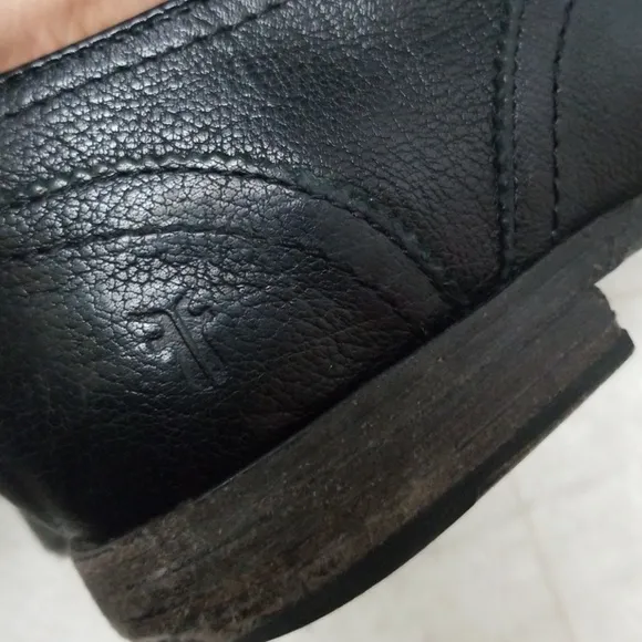 FRYE Black Leather Wingtip Oxford Lace Up Shoes