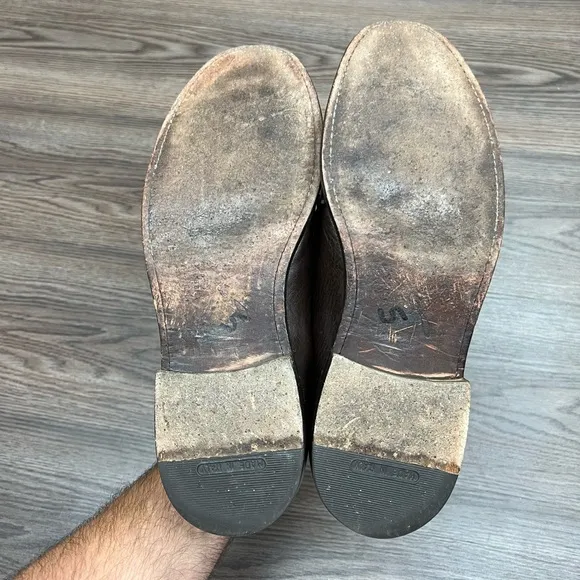Frye Brown Blucher Oxfords Shoes 10.5 D