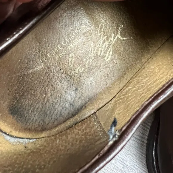 Frye Brown Blucher Oxfords Shoes 10.5 D