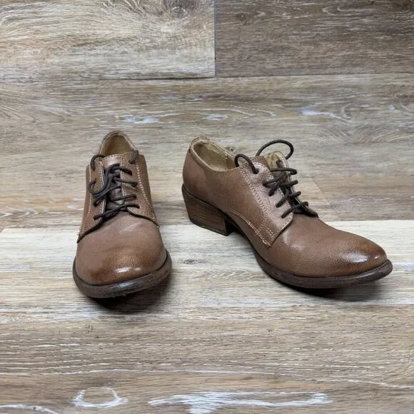 Frye Carson Brown Leather Oxford Shoes Women's Size 6.5