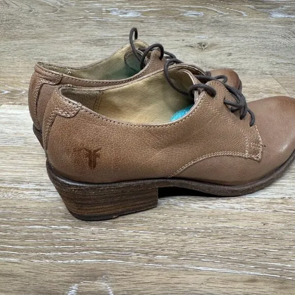 Frye Carson Brown Leather Oxford Shoes Women's Size 6.5