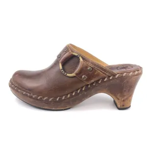 Frye Charlotte Ring Leather Mule Clogs 8.5M