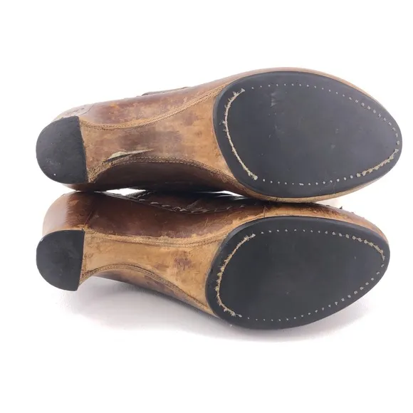 Frye Charlotte Ring Leather Mule Clogs 8.5M