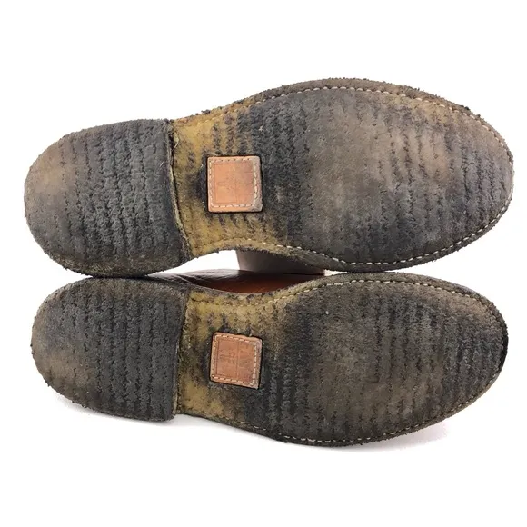 Frye James Crepe Brown Leather Oxfords 7.5D