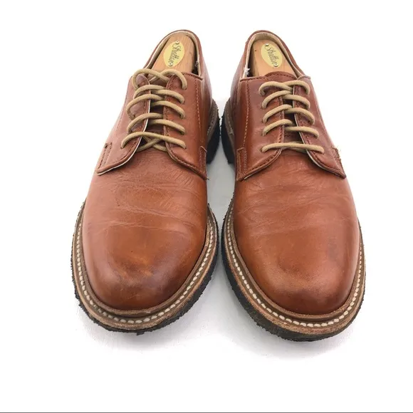 Frye James Crepe Brown Leather Oxfords 7.5D