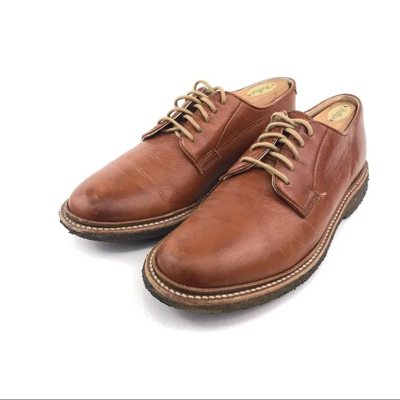 Frye James Crepe Brown Leather Oxfords 7.5D