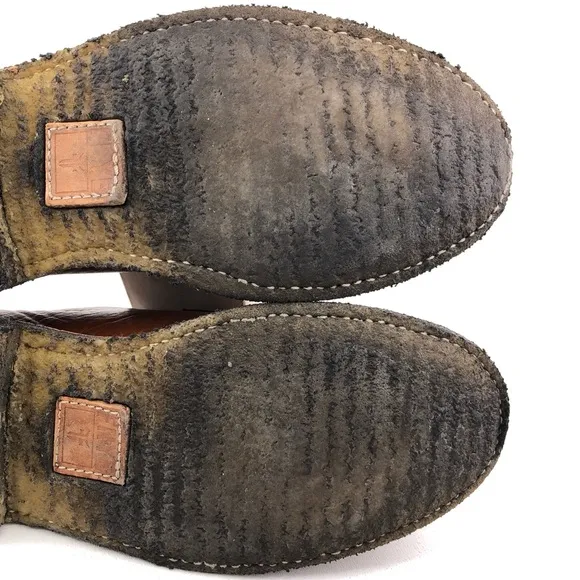 Frye James Crepe Brown Leather Oxfords 7.5D