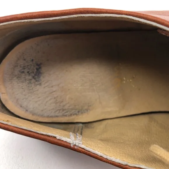 Frye James Crepe Brown Leather Oxfords 7.5D