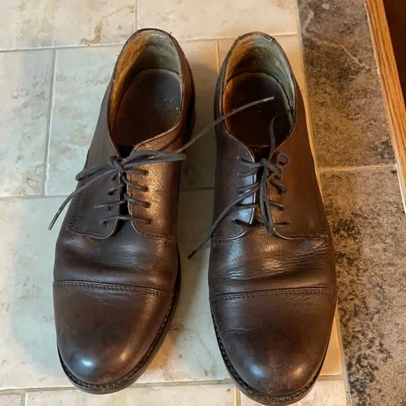 Frye leather Oxford loafers shoes Size 37