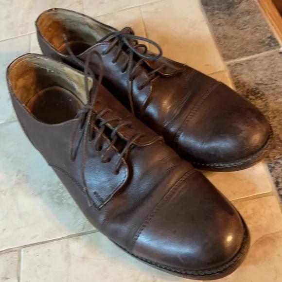 Frye leather Oxford loafers shoes Size 37