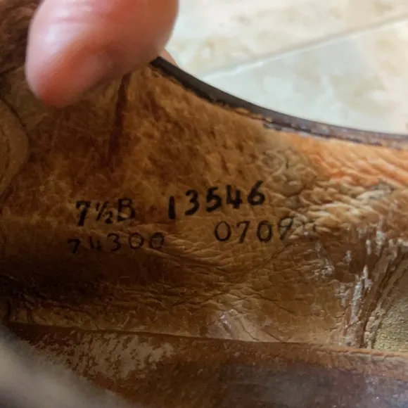 Frye leather Oxford loafers shoes Size 37