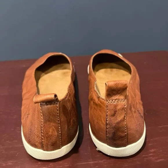 FRYE Melanie Leather Ballet Flat Slip on Sneaker Sz 8.5