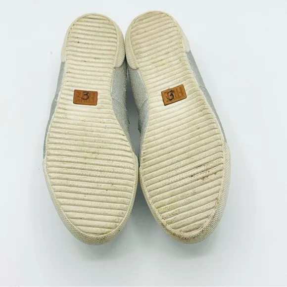 Frye Melanie Slip-On Flat Sneaker Silver
