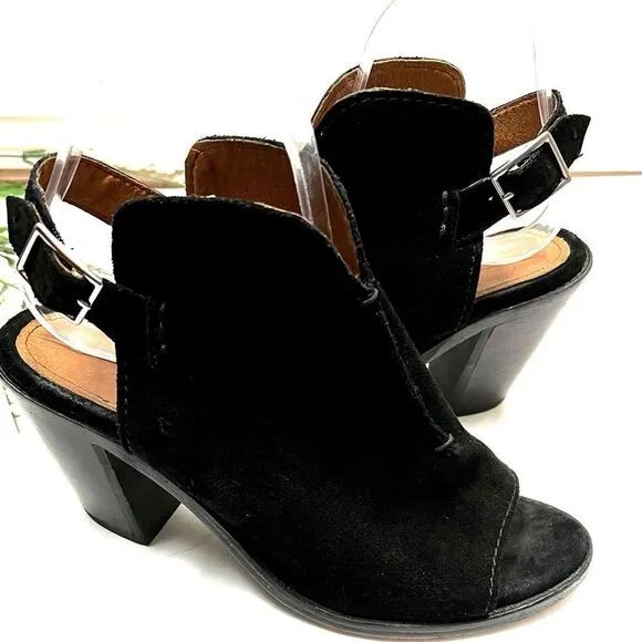 Frye Courtney Suede Slingback Heels