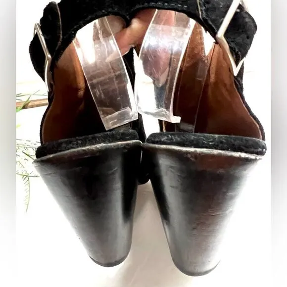 Frye Courtney Suede Slingback Heels