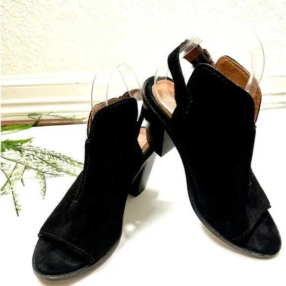 Frye Courtney Suede Slingback Heels