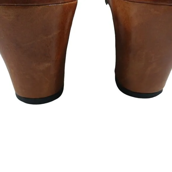 FS2234 GUC $189 Frye &amp; Co Charlotte Clogs size 7.5M