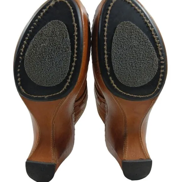 FS2234 GUC $189 Frye &amp; Co Charlotte Clogs size 7.5M