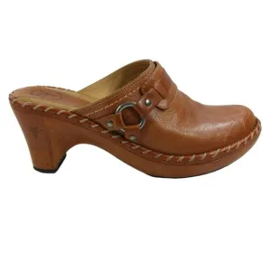 FS2234 GUC $189 Frye &amp; Co Charlotte Clogs size 7.5M