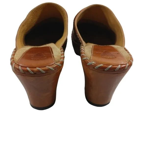 FS2234 GUC $189 Frye &amp; Co Charlotte Clogs size 7.5M