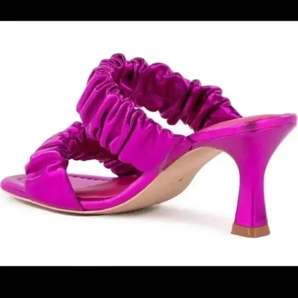 Fuchsia Metallic Leeward Heels