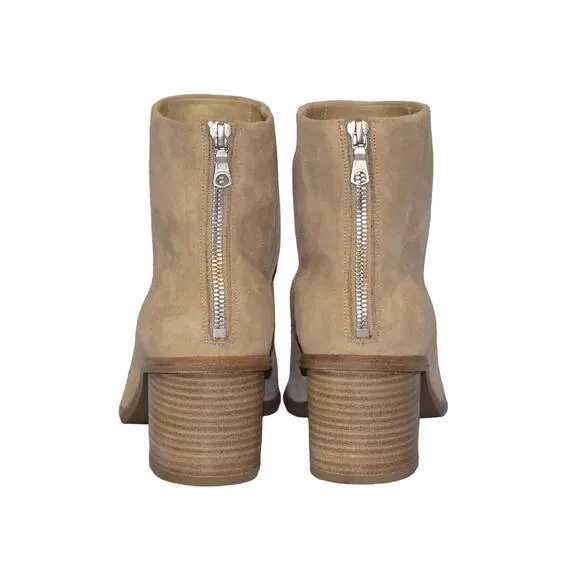 G0 NEW RAG &amp; BONE Willow Sand Suede Grommets Zip Ankle Boot Shoes Size 38 $575