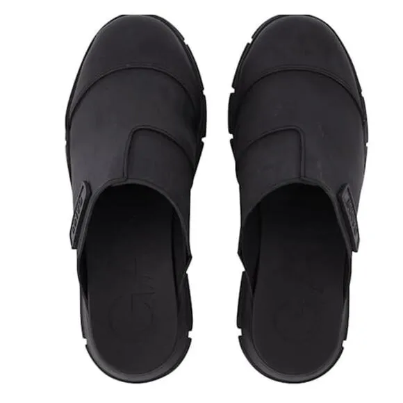 Ganni City Rubber Mules 10.5 41 Black NWOT Slip On Comfort 90s Y2K Lug Sole