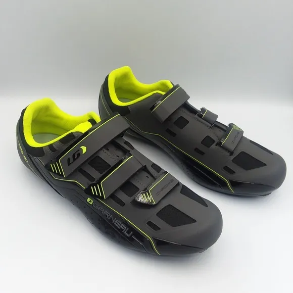 Garneau Chrome HRS-80 Cycling Shoes Bright Yellow Black Mens Size 11.5 EU 46