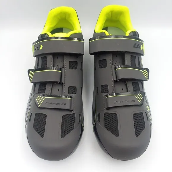 Garneau Chrome HRS-80 Cycling Shoes Bright Yellow Black Mens Size 11.5 EU 46