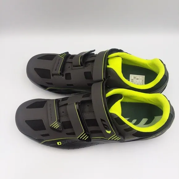 Garneau Chrome HRS-80 Cycling Shoes Bright Yellow Black Mens Size 11.5 EU 46