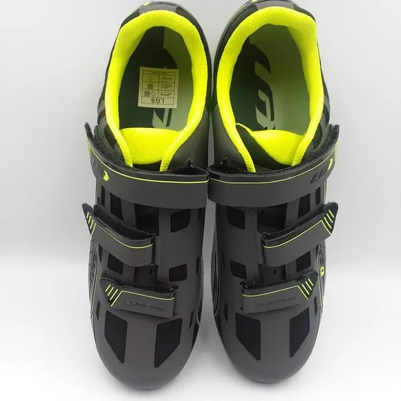Garneau Chrome HRS-80 Cycling Shoes Bright Yellow Black Mens Size 11.5 EU 46