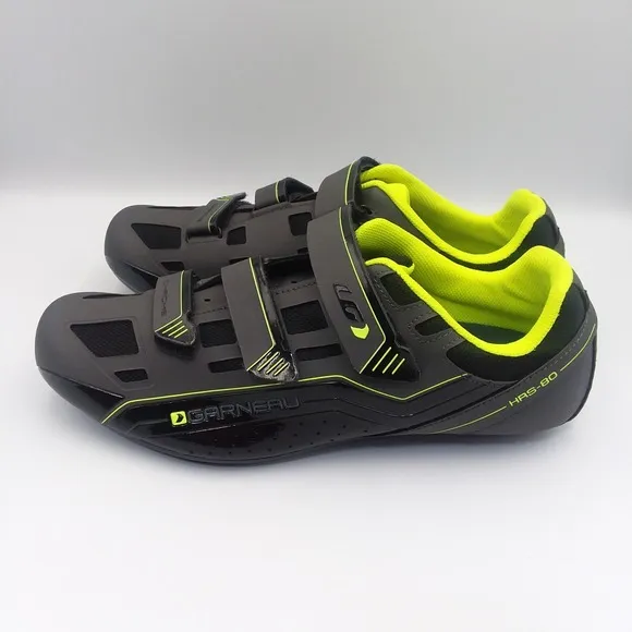 Garneau Chrome HRS-80 Cycling Shoes Bright Yellow Black Mens Size 11.5 EU 46