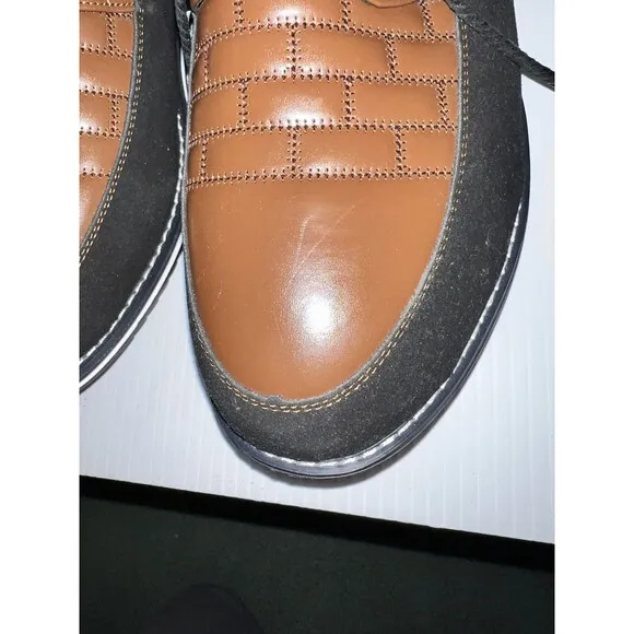 Gatsby Oxford Derby Leather Shoes Brown Black Men’s US 13 EUR 47