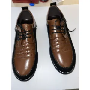 Gatsby Oxford Derby Leather Shoes Brown Black Men’s US 13 EUR 47