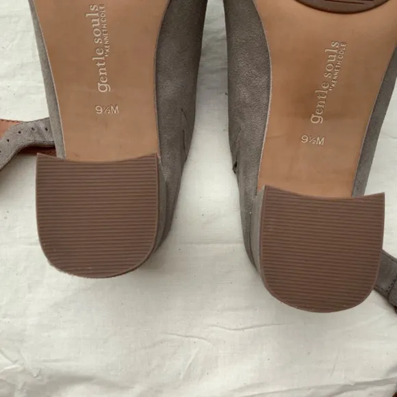 Gentle Souls Tami Suede Slingback Mules Sage SZ 9.5