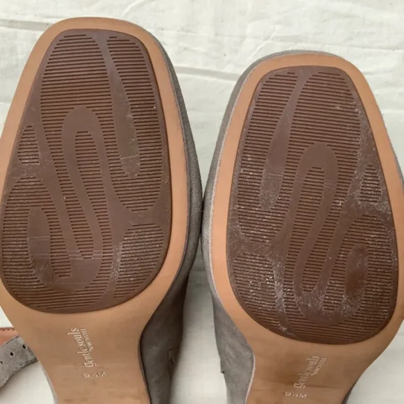 Gentle Souls Tami Suede Slingback Mules Sage SZ 9.5