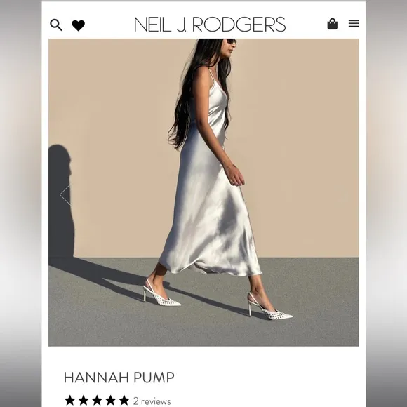 Gently worn (once!) handmade in Italy Neil J. Rodgers white leather heels