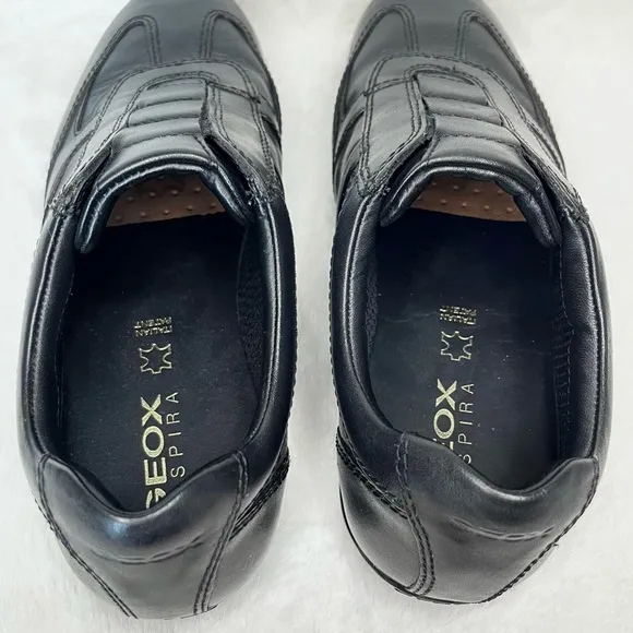 Geox 39 Respira Symbol Man Slip On Sneakers Black Size 39 / 6