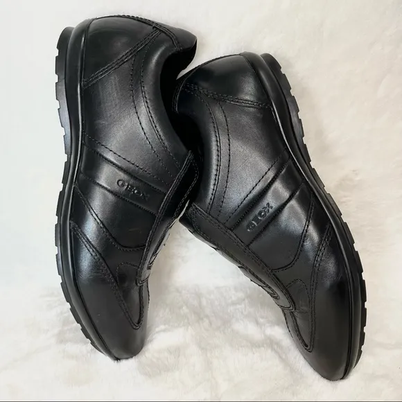 Geox 39 Respira Symbol Man Slip On Sneakers Black Size 39 / 6