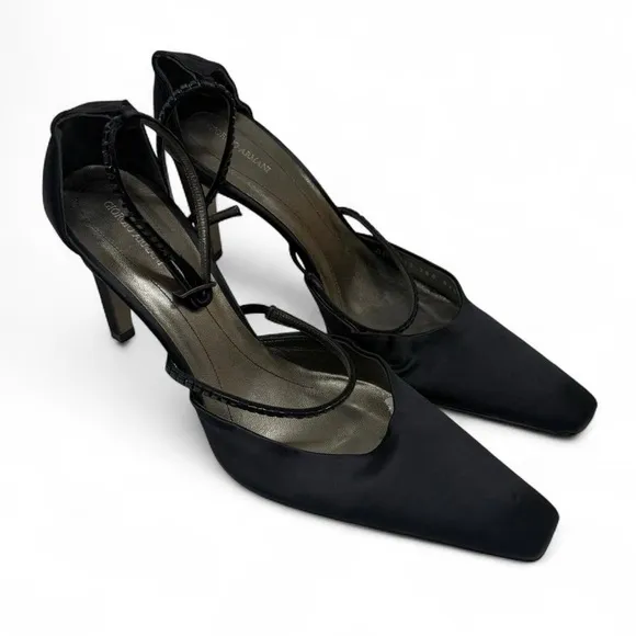 Giorgio Armani Black Slingback Heels