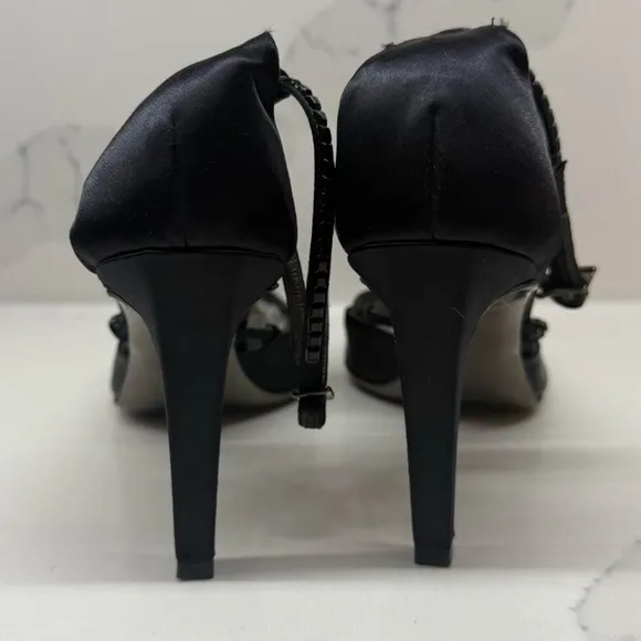 Giorgio Armani Black Slingback Heels