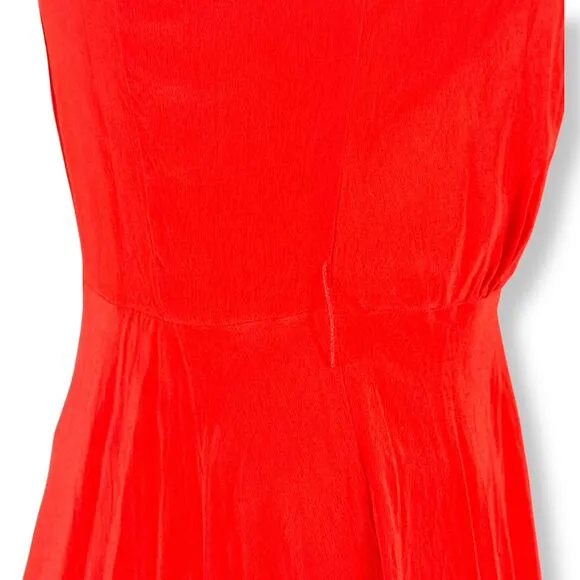 Girls From Savoy Anthro Misty Red Silk Pinup Twee Mini Dress ASO Sailor Cherry 4